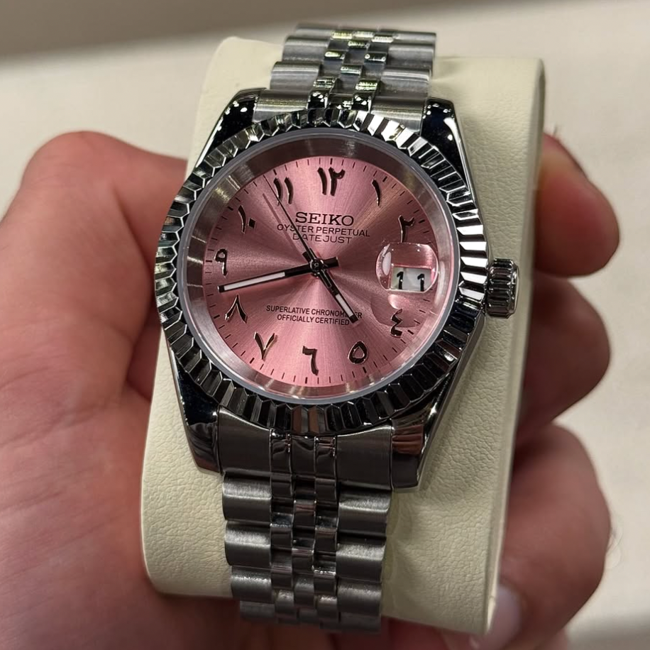 LUNORO® Baby Pink Arabic Dial