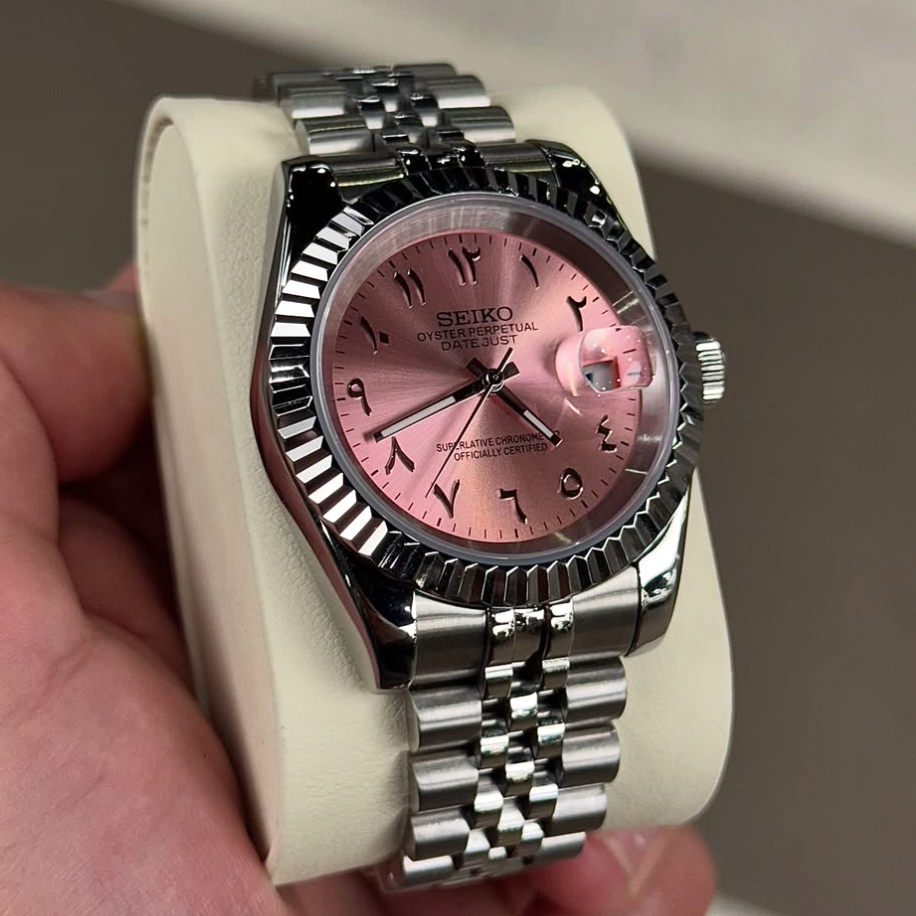 LUNORO® Baby Pink Arabic Dial