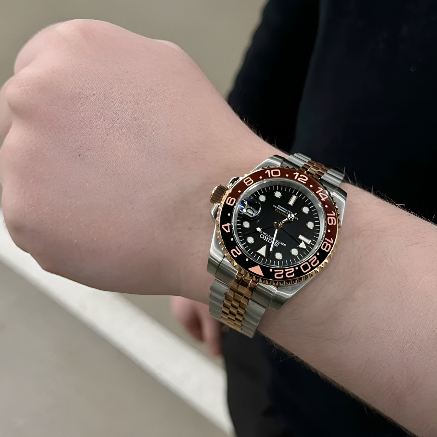LUNORO® Golden Brew 2-Tone Dial