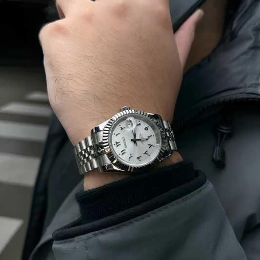 LUNORO® White Arabic Dial